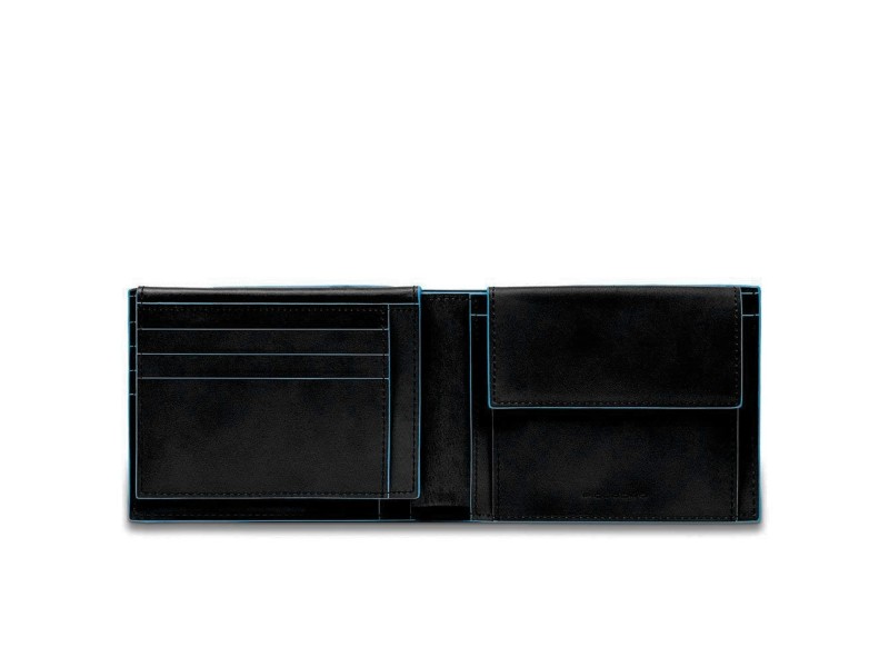 Portafoglio PIQUADRO uomo verticale Blue Square Special Nero PU1740B2SR