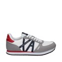 Armani Exchange-sneker Micro Suede Nylon Mesh Xux017xcc68p21prov Grey-opwhite-darkblu