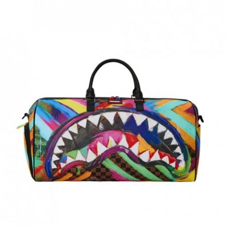 Borsa Sprayground Shark In Paris Painted Mini Duffle